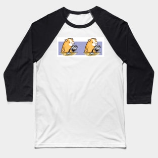 This Lil Piggy - Coffee Baseball T-Shirt